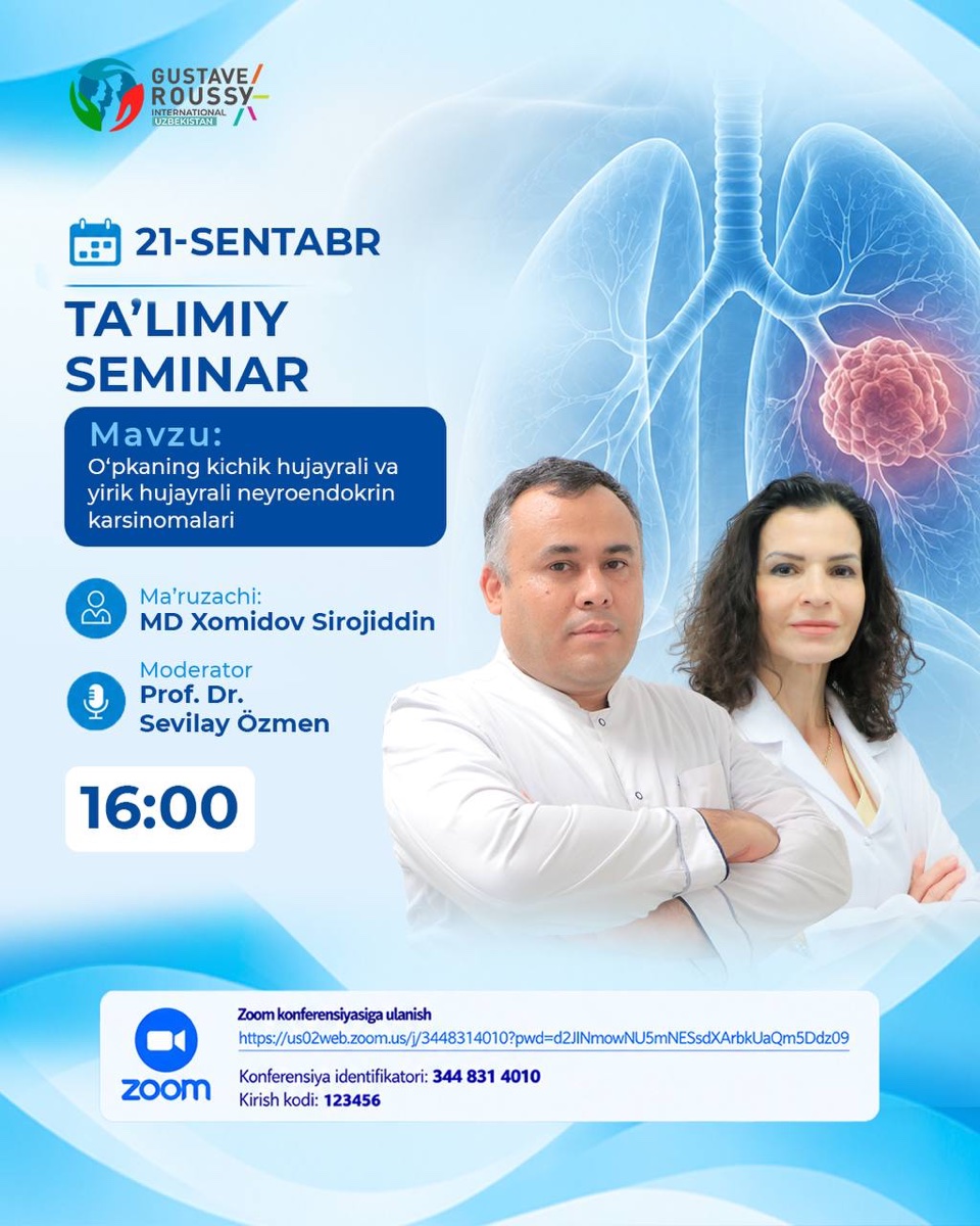 Ta'lim seminari: o'pkaning neyroendokrin karsinomalari