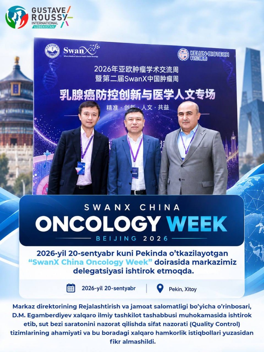 Markazimiz Pekindagi SwanX China Oncology Week'da